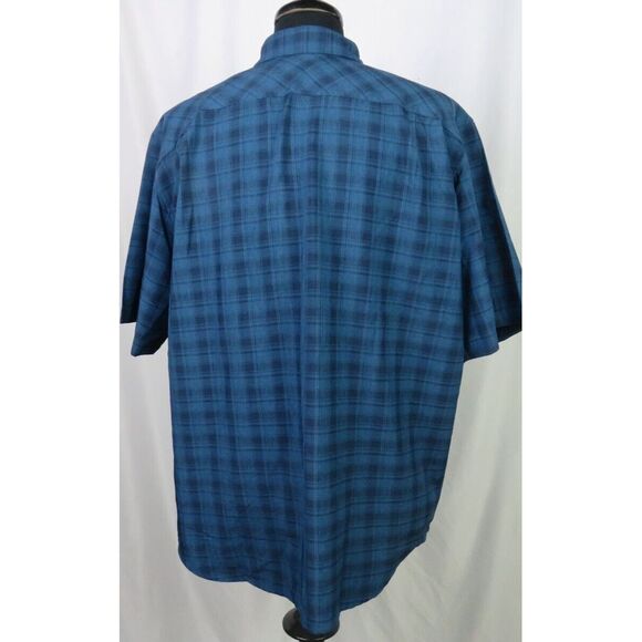 Lot of 2~ ORVIS 100% Polyester Short Sleeved Plaid Button Up Shirts Men's XXL - Picture 6 of 11